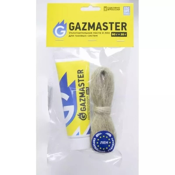 Հավաքածու (Մածուկ,Գազամրիչ թել 80г.+20г.) GAZMASTER  (25/1հատ)