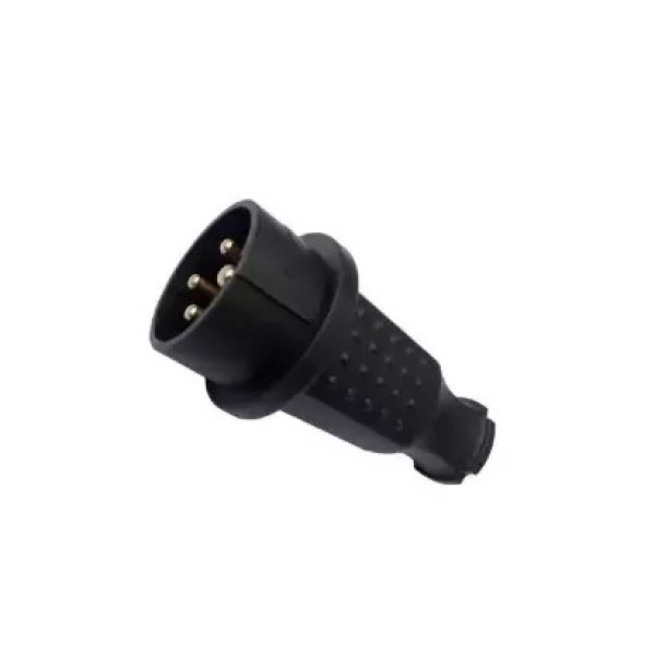 Ellight եռաֆազ խրոցակ (վիլկա) ռետինե P6651 32A 400V IP44 սև 1/80
