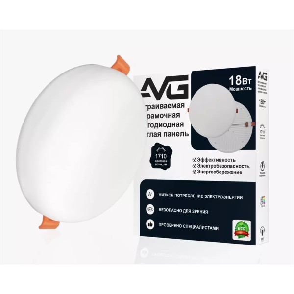 Led պանել կլոր առանց շրջանակ 18W-4K (N.W) (60) Led պանել կլոր առանց շրջանակ 18W-4K (N.W) (60)