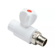PP-R Ռադիատորի փական (ուղիղ) 20x1/2 (Տուփի մեջ 5 հատ)