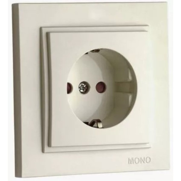 Mono Electric Վարդակ 1 տեղ հողանցումով  500-001721-117