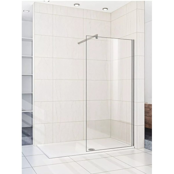 Լոգախցիկի դուռ WeltWasser WW400 70G-1 70x185 սմ, ուղղանկյուն, ճոճվող դուռ, թափանցիկ ապակի 6 մմ, քրոմ