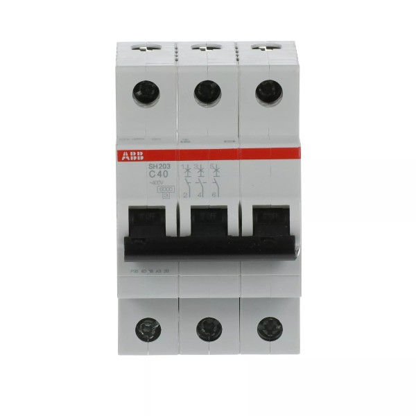 Ավտոմատ անջատիչ ABB SH203-C40, 3P, 40 A, բնութագրական C, 6 kA