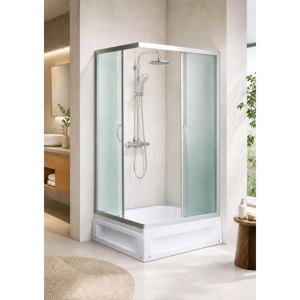 Լոգախցիկի միջնապատ RIVER MORAVA XL 100/80/24 МТ 100x80x24 սմ, ուղղանկյուն, սահող դուռ, փայլատ ապակի 4 մմ, փայլատ քրոմ Լոգախցիկի միջնապատ RIVER MORAVA XL 100/80/24 МТ 100x80x24 սմ, ուղղանկյուն, սահող դուռ, փայլատ ապակի 4 մմ, փայլատ քրոմ