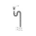 Aquant Սիֆոն գոֆրե գլխիկ ներժ 1 1/2*40/50 (3000մմ) (F133-30-MR)