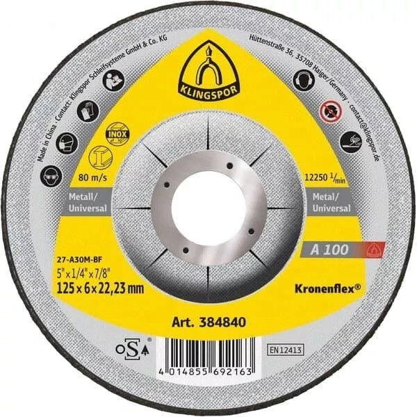 Klingspor քար  A100 EX 180 1.6*22.23 (25)