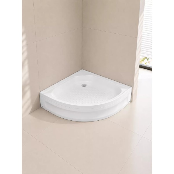 Լոգախցիկի տակդիր WEMOR 80/24 C 80x80x24 սմ, քառորդ շրջան, ABS-պլաստիկ