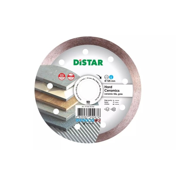 Ալմաստե սկավառակ 1A1R 125x1,4x10x22,23 Distar Hard ceramics 11115048010