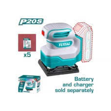 Էքսցենտրիկ հղկող մեքենա մարտկոցային 20Վ 110x100մմ TOTAL TSHSLI2014