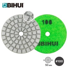 Ալմաստե ճկուն հղկման սկավառակ  #100, Ø50մմ, գրավերի համար, BIHUI, AGMPW2