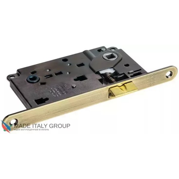Փական միջսենյակային դռան AGB CENTRO B01013.50.12, WC (լեզվակը վերևում), տեխ. փաթեթավորում, հնաոճ բրոնզ