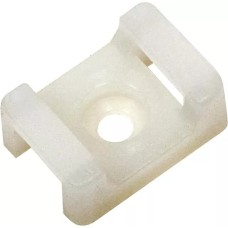 Մալուխի ամրակ անցքով 22x16x 4 սպիտակ (100 հատ) IEK