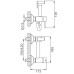 Խառնիչ հիգիենիկ ցնցուղով FRAP F7503-6