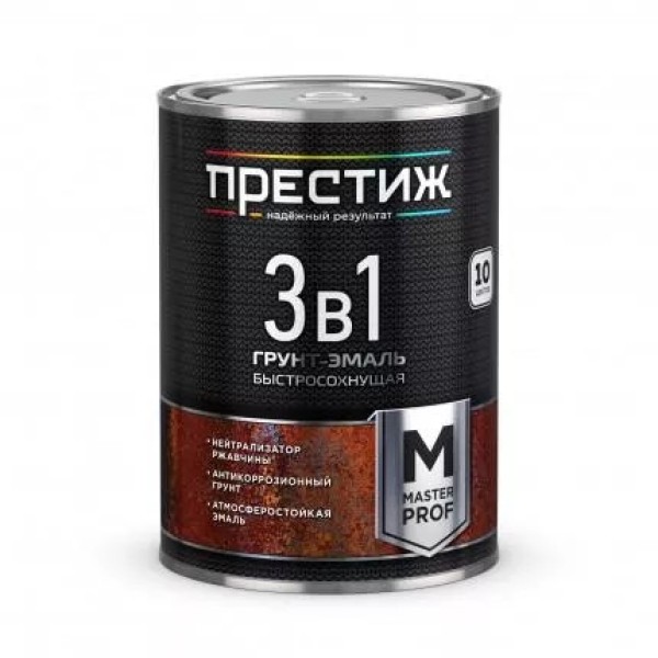 Prestij ներկ ժանգակայուն 3B1 коричневая 0.9կգ շուտ չորացող 14հ