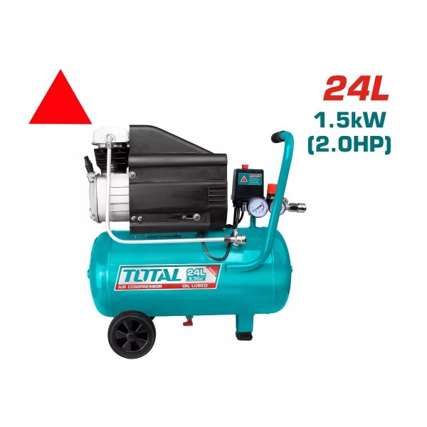 Կոմպրեսոր TOTAL TC120246 (24լ, 1500Վտ, 93լ/ր, 8բար )