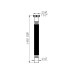 Aquant Սիֆոն գոֆրե 100սմ, 1 1/2*40/50 (040) տափակ սալնիկ (T111-85-MR)