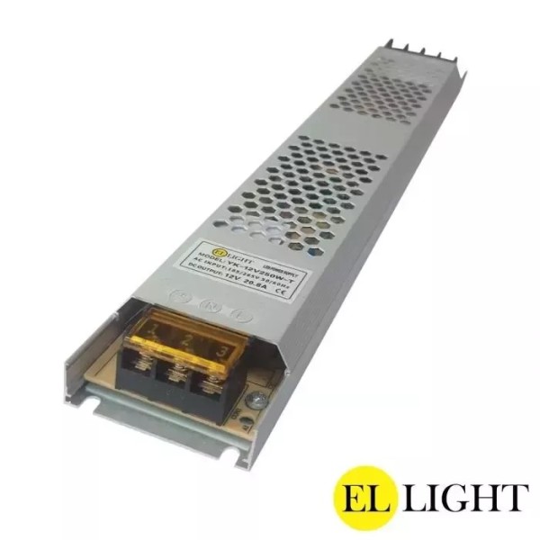 Ellight 12V սնուցման բլոկ 250W 20․8A (308x53x21մմ) Ellight 12V սնուցման բլոկ 250W 20․8A (308x53x21մմ)