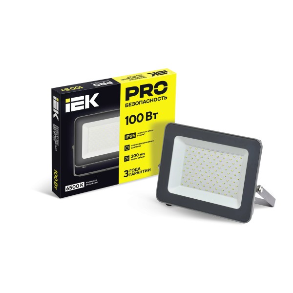 Լեդ լուսարձակ 100w 6500K SDO 07-100 IP65 IEK