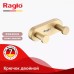 Սրբիչի կեռիկ Raglo R300.052.03 երկակի, սատին ոսկեգույն