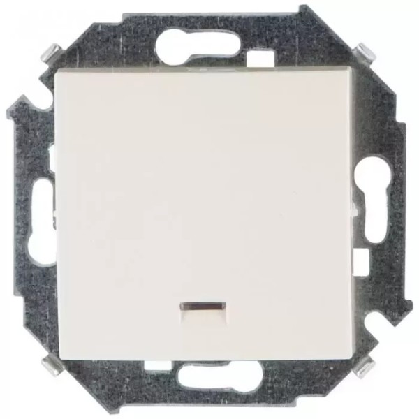 Simon15 անջատիչ 1 տեղ լույսով փղոսկր (1/20)