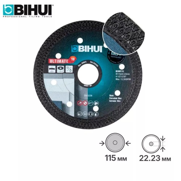 Ալմաստե սկավառակ ULTIMATE Mesh, 115x1,4մմ, BIHUI, DCAM115 Ալմաստե սկավառակ ULTIMATE Mesh, 115x1,4մմ, BIHUI, DCAM115