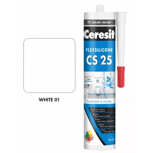 Ceresit CS 25 White սիլիկոն 280մլ