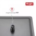 Վերին ցնցուղի գլխիկ Raglo R451.55.09 արևադարձային ցնցուղ 300*300 մմ, չժանգոտվող պողպատ, գրաֆիտ