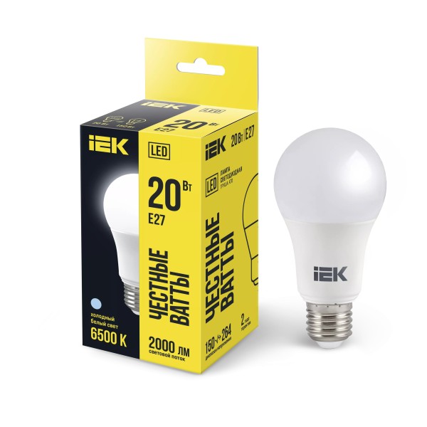 Լամպ A60 20w 6500K E27 IEK