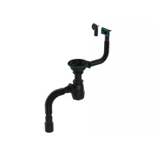 Aquant Սիֆոն խոհանոցի 3 1/2, սև, ունիվերսալ պերելիվ+գոֆրե 40*40/50