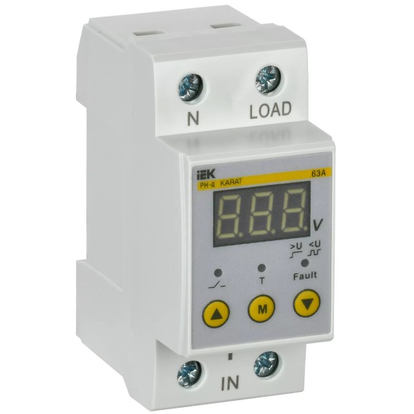 Ֆազի (լարման ռելե) թվային 63 A 36մմ 220 V 1 էկրան IEK