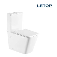 Letop Զուգարանակոնք Rimless միկրոլիֆտ նստատեղով, կրկնակի հոսքային մեխանիզմով