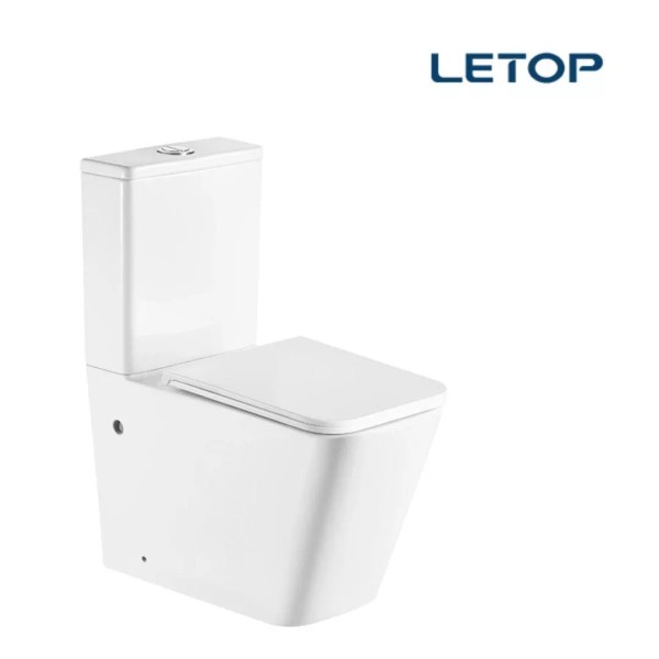 Letop Զուգարանակոնք Rimless միկրոլիֆտ նստատեղով, կրկնակի հոսքային մեխանիզմով