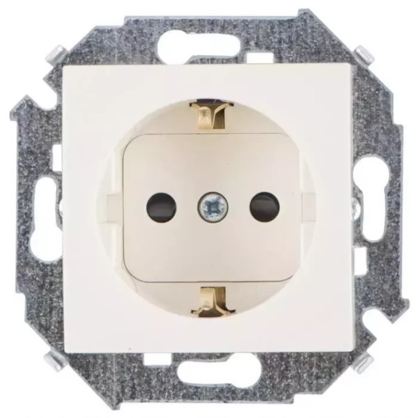 Simon15 վարդակ հողանցումով 16A 250В փղոսկր (1/20)
