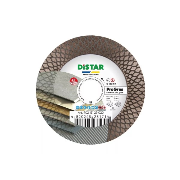 Սկավառակ ալմաստե կերամիկական սալիկի Distar 1A1R 125 PRO Gres 90215129020