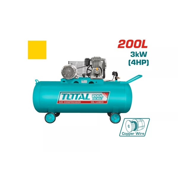 Կոմպրեսոր TOTAL TC1402002  (200լ, 3000Վտ, 470լ/ր, 8բար )