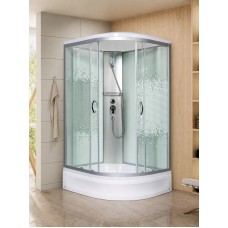 Լոգախցիկ МОНОМАХ 100/80/24 МЗ L 100x80 սմ, ասիմետրիկ, ձախ, միջին տակդիր 24 սմ, թափանցիկ ապակի