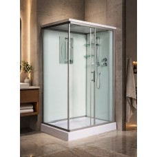 Լոգախցիկ WeltWasser WW500 LAINE 1212 120x90 սմ, ուղղանկյուն, ցածր տակդիր 14 սմ, թափանցիկ ապակի