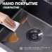 Խոհանոցի լվացարան Splenka S701.5050.09 չժանգոտվող պողպատից, 50 սմ-ից պահարանի համար, գրաֆիտ