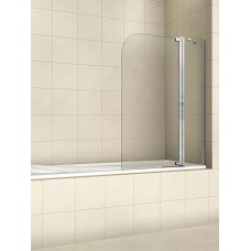 Վաննայի ապակե էկրան WeltWasser WW100 100T2-100 100x140 սմ, ուղղանկյուն-ասիմետրիկ, ճոճվող դուռ, թափանցիկ ապակի 6 մմ, քրոմ