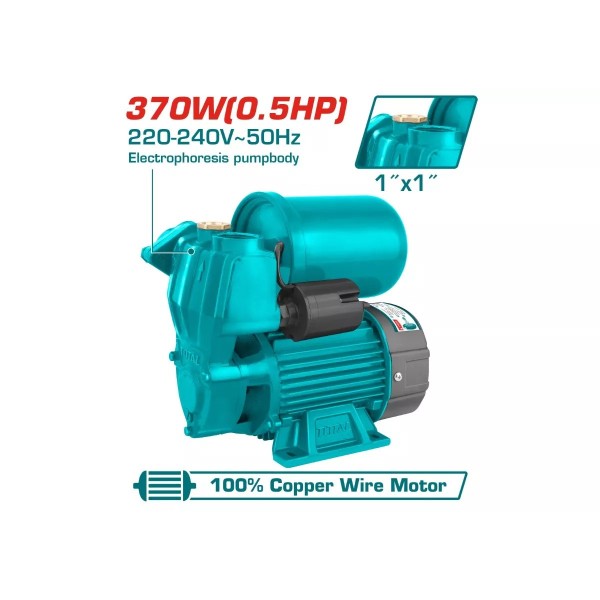 Ջրի պոմպ ավտոմատ 370W 32մ 35L/min TOTAL TWP93706