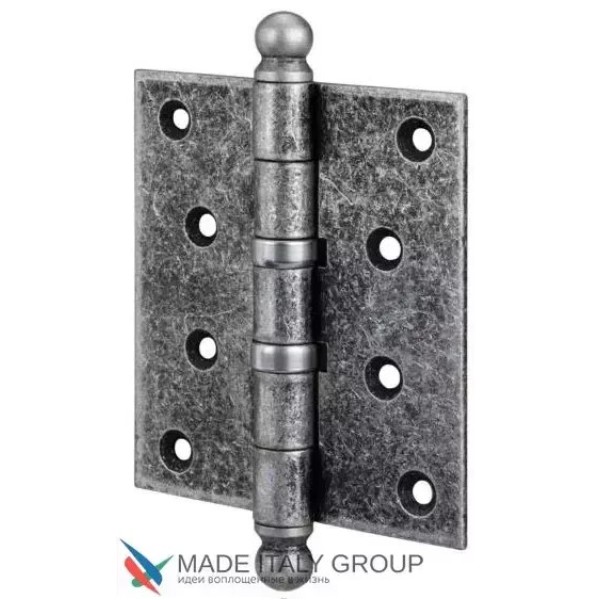 Ծխնի դռան ունիվերսալ գլխիկով ALDEGHI PREMIUM 136FA403 102x76x3, հնաոճ արծաթ