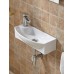 Կախովի լվացարան WeltWasser WW AISBACH 7946 GL-WT L 45.5x22x13 սմ, սպիտակ փայլուն