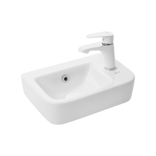 Կախովի լվացարան WeltWasser WW AISBACH 10100 R 37.5x24.5x13.5 սմ, սպիտակ փայլուն Կախովի լվացարան WeltWasser WW AISBACH 10100 R 37.5x24.5x13.5 սմ, սպիտակ փայլուն