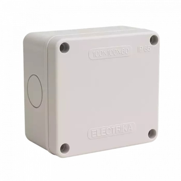 Electrica պլաստմասե արկղ 100x100x60մմ մոխրագույն 1/21