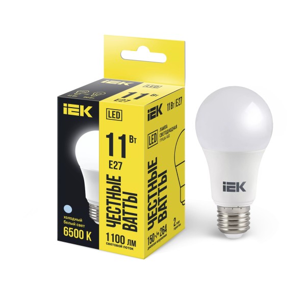 Լամպ A60 11w 6500K E27 IEK