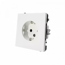 Electrica Lavanda վարդակ հողանցումով սպիտակ (1/10)