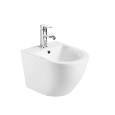 Կախովի բիդե WeltWasser WW MERZBACH 005GL-WT 37x49.5x32.5 սմ, սպիտակ փայլուն, Rimless
