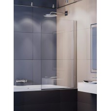 Վաննայի ապակե էկրան WeltWasser WW100 100T1-80 80x140 սմ, ուղղանկյուն-ասիմետրիկ, ճոճվող դուռ, թափանցիկ ապակի 6 մմ, քրոմ