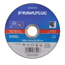Պողպատ կտրող կորունդե սկավառակ 125x1x22,23մմ RAWLPLUG RT-CDM-125/1