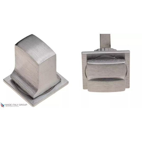 Ֆիքսատոր պտտվող MINI քառակուսի հիմքով Fratelli Cattini WC-8 4FS-CS, անփայլ քրոմ